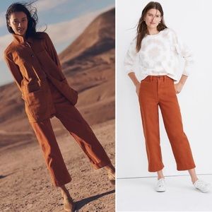 Madewell Women's Rust Cropped Pants